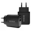 Ładowarka sieciowa TESLA T220 czarna / Ładowarka / podwójna / 25 W / PD 3.0 / PPS