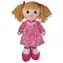 SPARKYS Lalka szmaciana w ciemnoróżowej sukience / Materiał tekstylny / 30 cm / od 3 lat