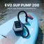 Pompka Flextail Evo SUP Pump 200 ciemnoszara / przenośna pompka / ciśnienie 45 PSI / przepływ 450 l/min
