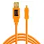 Tether Tools TetherPro pomarańczowy / Kabel / USB 2.0 A - Mini USB B / 8 pinów / 4,6 m