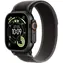 Apple Watch Ultra 3 (2025) GPS+Cellular 49 mm, obudowa z czarnego tytanu - czarny uchwyt Trail Grip (M/L) / 145-220 mm