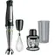 Braun MultiQuick 7 MQ 7025X czarno-srebrny / blender sztyftowy / 1000W / trzepaczka / miska miksująca 0,6 l / rozdrabniacz 350ml