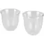 Zestaw szklanek do espresso DeLonghi DLSC310 / 2 szt. / 90 ml / szklanki termiczne / szkło borokrzemianowe / wyprzedaż