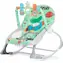 CHIPOLINO Łóżeczko wibracyjne 2 w 1 Baby Spa Zielone / od 0 - 36 miesięcy / huśtawka 9 kg / krzesełko 18 kg