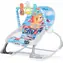 CHIPOLINO Łóżeczko wibracyjne 2 w 1 Baby Spa Niebieskie