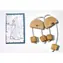Ceeda Cavity Drewniane kolczyki puzzle White Lady / od 3 lat