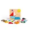 Bigjigs Toys Drewniana gra polegająca na sznurowaniu Kształty geometryczne / od 3 lat