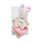 Doudou Zestaw upominkowy - Zabawkowy różowy królik przyjaciel 24 cm / od 0 lat
