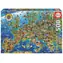 Educa Puzzle Szalona Mapa Europy / 500 elementów / od 10 lat