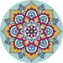 GRAFIX Obraz diamentowy na ramie Mandala turkusowa 30cm