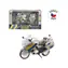 MaDe 95807 - Motocykl policyjny metalowy 18 cm srebrny