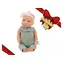 Lalka LullaBaby 35 cm w kombinezonie z opaską / od 2 lat