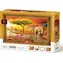 ART PUZZLE 5695 Puzzle z ramką i klejem 3w1 Królowie sawanny / 1000 elementów / od 15 lat