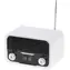 Adler AD 1185 czarno-biały / radio retro / FM / bateria 1800 mAh / Bluetooth 4.0 / 50 stacji / odtwarzanie z USB SD / LCD