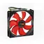WENTYLATOR Airen RedWings120 Inteligentny wentylator / PWM / 120 x 120 x 25 mm / 24,5 dB / czerwony
