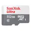 SanDisk Ultra microSDXC 512 GB + adapter / klasa 10 / UHS-I / odczyt: do 100 MB