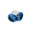 Adapter kątowy BitsPower 90° do rur 16mm czarno-niebieski
