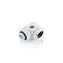 Adapter kątowy obrotowy BitsPower 90° G1/4 > 14mm rura twarda, biały