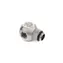 Rozdzielacz TII BitsPower Rotary 1x G1/4 (M) > 2x G1/4" (F) srebrny