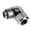 BitsPower Advanced adapter kątowy obrotowy 90° G1/4 > 12mm twarda rura, srebrny