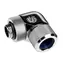 BitsPower Advanced adapter kątowy obrotowy 90° G1/4 > 14mm twarda rura, srebrny