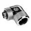 BitsPower Advanced adapter kątowy obrotowy 90° G1/4 > 16mm twarda rura, srebrny