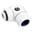 BitsPower Advanced Multi-Link obrotowy adapter kątowy 90° G1/4 > 14mm twarda rura, biały
