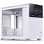 Jonsbo D31 Ekran biały / Micro-ATX / 1x USB-C 3.1 / 1x USB-A 3.0 / bez zasilacza / strona przezroczysta / wyświetlacz