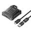 Orico XAM2 zewnętrzna obudowa do dysku SSD M.2 NVMe czarna / 10 GB/s / USB-C 3.2 / USB-C-USB-A - USB-C 0,3 m
