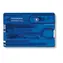 VICTORINOX SWISSCARD niebiesko-przezroczysty / Karta wielofunkcyjna / Ilość funkcji 10 / Wymiary 82 x 45 mm