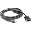 Kabel ZEBRA szeregowy / RS232 (DB9F) / 2m / prosty