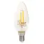 Żarówka LED TESLA CRYSTAL RETRO CANDLE świeczka E14 2,5W / 230V / 250lm / 2700K / ciepła biel / przezroczysta