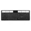Powerton SolarSlim CZ czarny / klawiatura bezprzewodowa / 2,4 GHz / układ Bluetooth / CZ