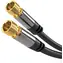 PremiumCord Antena satelitarna Kabel HQ F męski - F męski (135 dB) 4X ekranowany 3M