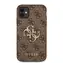 Tylna obudowa Guess PU 4G z metalowym Logo do Apple iPhone 11, brązowa