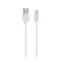Kabel USB RealPower USB 2.0 USB-A męski - złącze Lightning 1 m biały