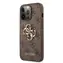 Tylna obudowa Guess PU 4G z metalowym Logo do Apple iPhone 13 Pro w kolorze brązowym