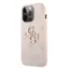 Tylna obudowa Guess PU 4G z metalowym Logo do Apple iPhone 13 Pro w kolorze różowym