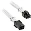 Kabel Bitfenix Alchemy 6-pin PCIe 45 cm biały / przedłużacz