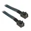 Kabel Silverstone SST-CPS04 SAS mini 36-pin 50cm czarny / 36-pin SFF-8643