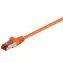 MicroConnect CAT6 F/UTP 0,25m pomarańczowy / PVC