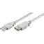 Kabel połączeniowy MicroConnect USB 2.0 M - USB 2.0 F 1m szary / 480 Mbit/s