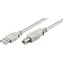 Kabel MicroConnect USB2.0 A (M) - USB2.0 B (M) 1m biały / 480Mbit/s