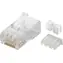 Złącze MicroConnect RJ-45 MP8P8C CAT6 przezroczyste 10 szt.