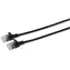 MicroConnect CAT6a U/UTP SLIM 1m czarny / LSZH