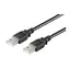 Kabel MicroConnect USB2.0 A (M) - USB2.0 A (M) 3M czarny / 480Mbit/s
