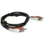 Kabel MicroConnect stereo 2x RCA (M) - 2x RCA (M) 1,5 m czarny