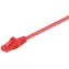 MicroConnect CAT6 U/UTP 3M CCA czerwony / PVC