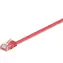 MicroConnect CAT6 U/UTP FLAT 1m czerwony / PVC