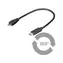 Kabel MicroConnect USB3.1 C (M) - microUSB2.0 B (M) 0,2 m czarny / 480 Mbit/s